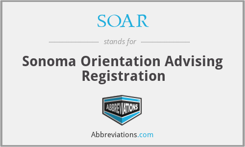 SOAR - Sonoma Orientation Advising Registration