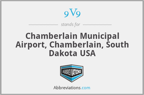 9V9 - Chamberlain Municipal Airport, Chamberlain, South Dakota USA
