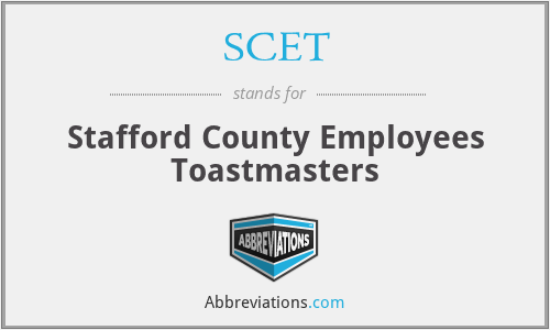 SCET - Stafford County Employees Toastmasters