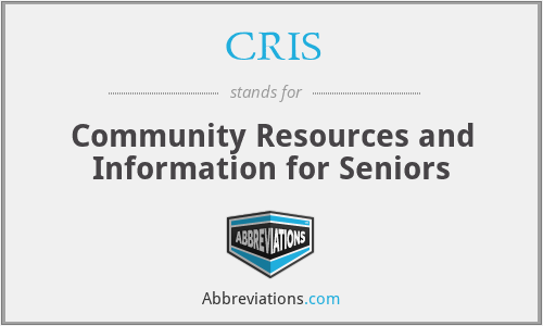 CRIS - Community Resources and Information for Seniors