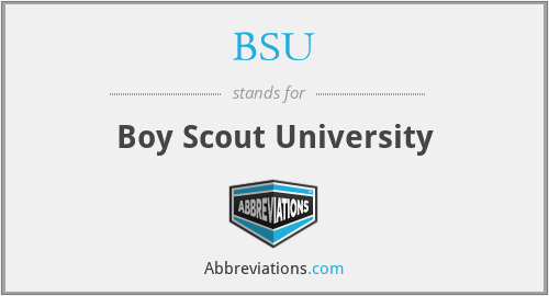 BSU - Boy Scout University