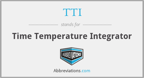 TTI - Time Temperature Integrator