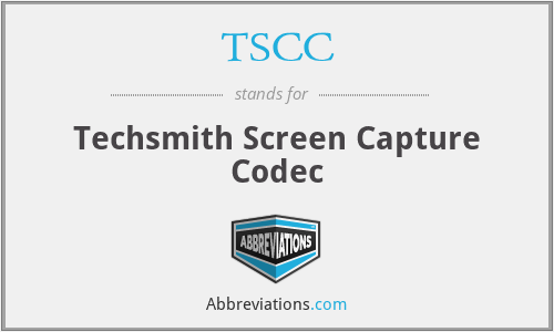 TSCC - Techsmith Screen Capture Codec