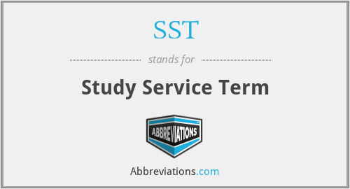 SST - Study Service Term