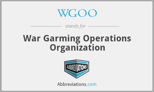 WGOO - War Garming Operations Organization