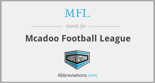 MFL - Mcadoo Football League