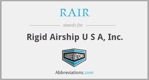 RAIR - Rigid Airship U S A, Inc.