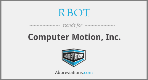 RBOT - Computer Motion, Inc.