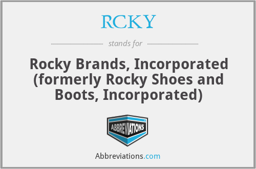 RCKY - Rocky Brands, Incorporated (formerly Rocky Shoes and Boots, Incorporated)