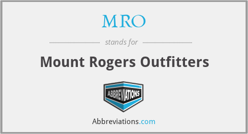 MRO - Mount Rogers Outfitters