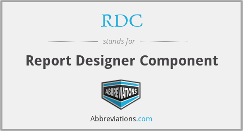 RDC - Report Designer Component