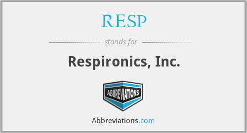 RESP - Respironics, Inc.