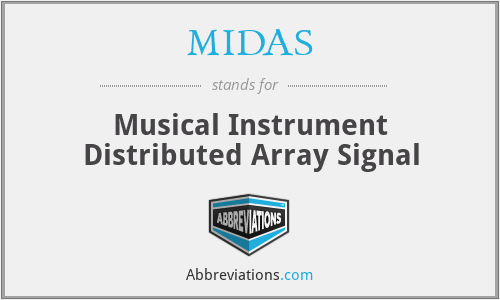 MIDAS - Musical Instrument Distributed Array Signal