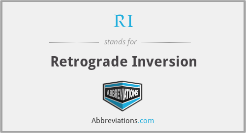 RI - Retrograde Inversion