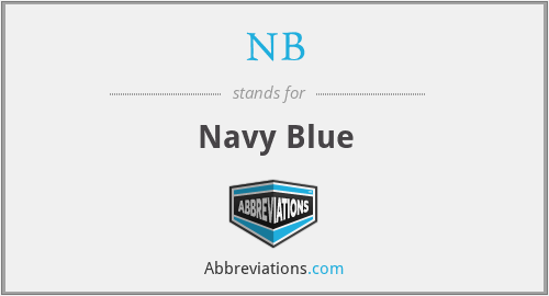 NB - Navy Blue