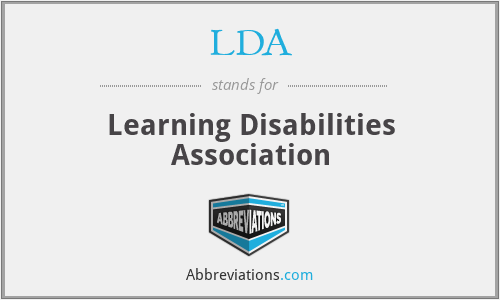 LDA - Learning Disabilities Association