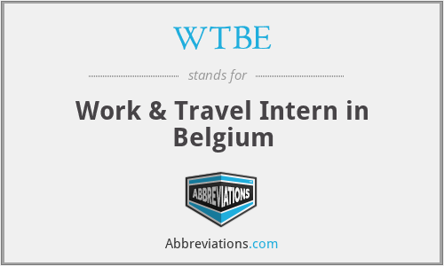 WTBE - Work & Travel Intern in Belgium