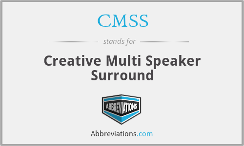 CMSS - Creative Multi Speaker Surround