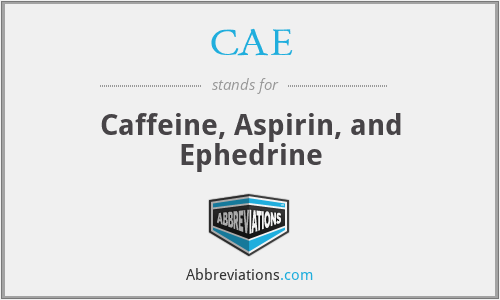 CAE - Caffeine, Aspirin, and Ephedrine