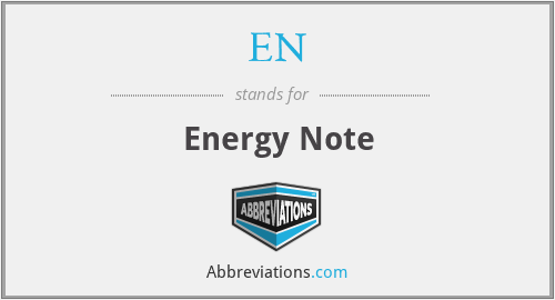 EN - Energy Note