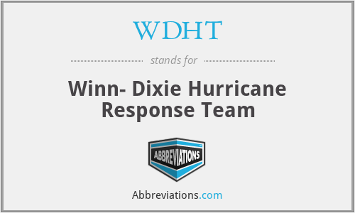 WDHT - Winn- Dixie Hurricane Response Team