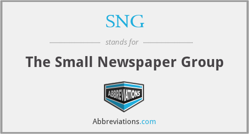 SNG - The Small Newspaper Group