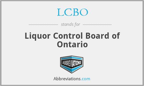 LCBO - Liquor Control Board of Ontario