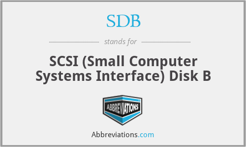 SDB - SCSI (Small Computer Systems Interface) Disk B