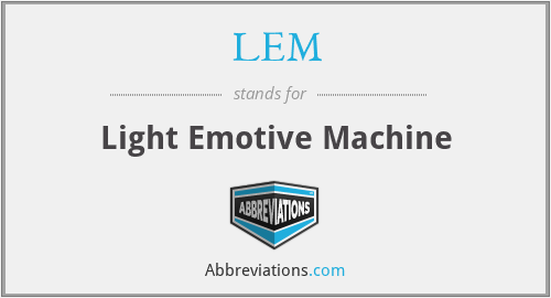LEM - Light Emotive Machine