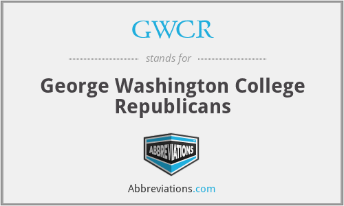 GWCR - George Washington College Republicans