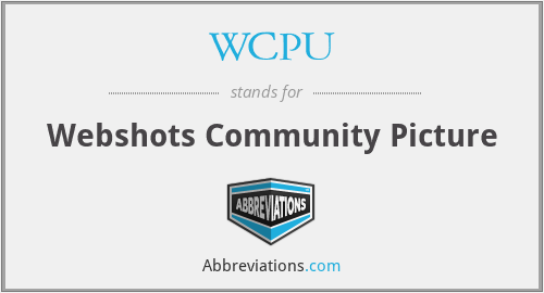 WCPU - Webshots Community Picture