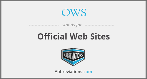 OWS - Official Web Sites