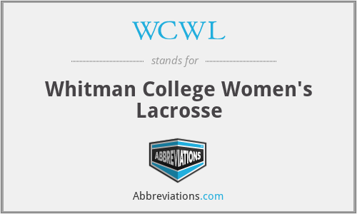 WCWL - Whitman College Women's Lacrosse