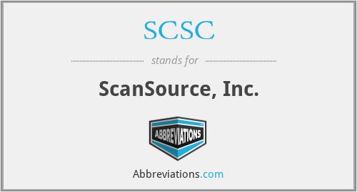 SCSC - ScanSource, Inc.