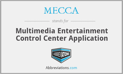 MECCA - Multimedia Entertainment Control Center Application