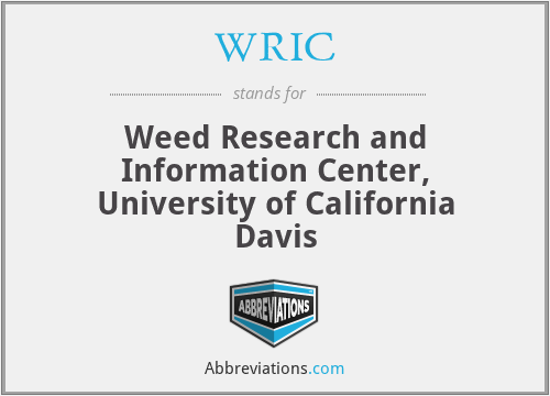 WRIC - Weed Research and Information Center, University of California Davis