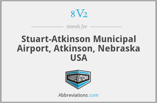8V2 - Stuart-Atkinson Municipal Airport, Atkinson, Nebraska USA