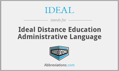 IDEAL - Ideal Distance Education Administrative Language