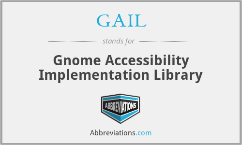 GAIL - Gnome Accessibility Implementation Library