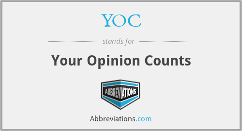 YOC - Your Opinion Counts