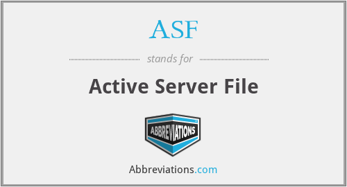 ASF - Active Server File