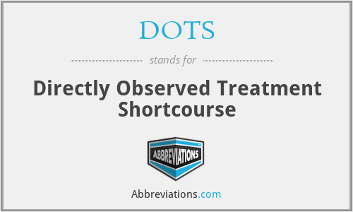 DOTS - Directly Observed Treatment Shortcourse