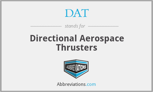 DAT - Directional Aerospace Thrusters