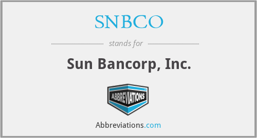 SNBCO - Sun Bancorp, Inc.