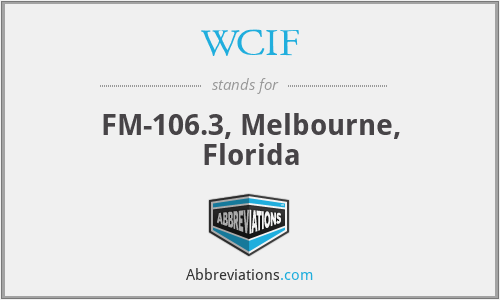 WCIF - FM-106.3, Melbourne, Florida