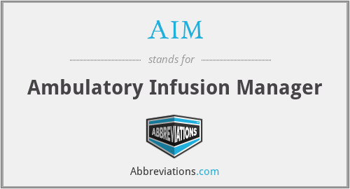 AIM - Ambulatory Infusion Manager