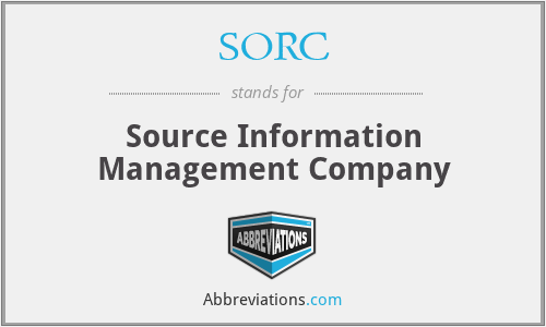 SORC - Source Information Management Company
