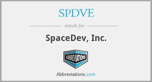 SPDVE - SpaceDev, Inc.