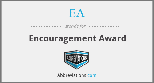 EA - Encouragement Award