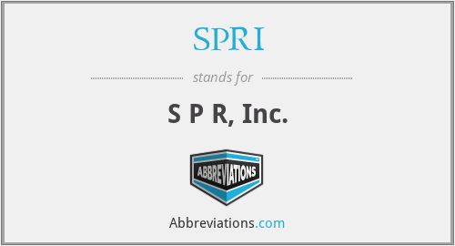SPRI - S P R, Inc.